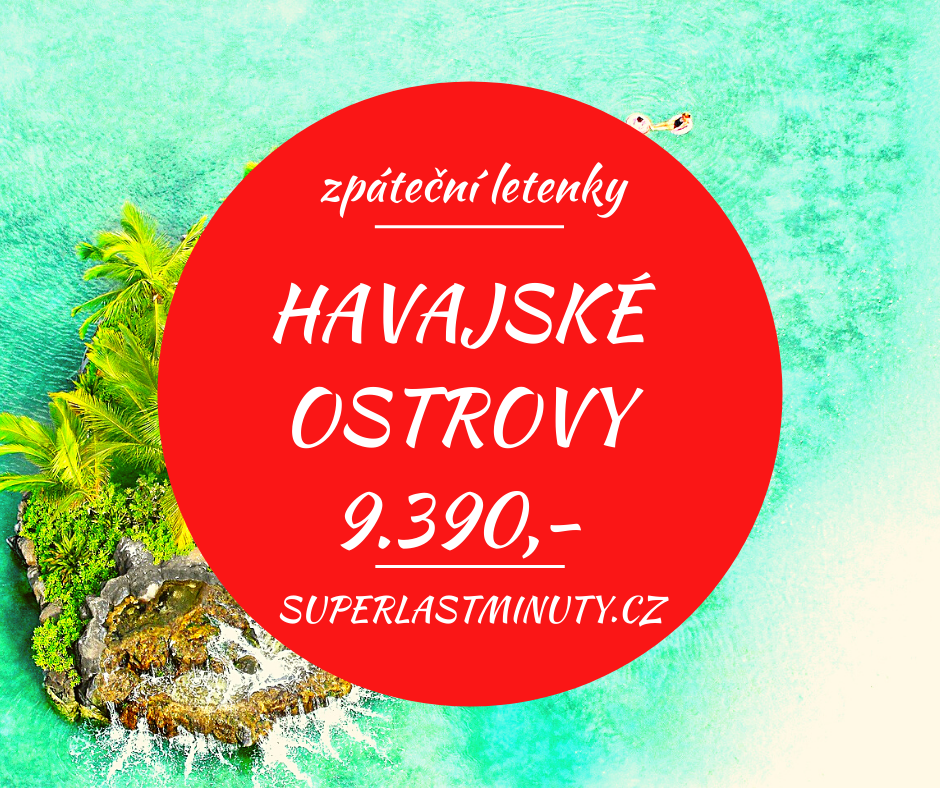 Akční letenky – Havajské ostrovy od 9.390 Kč