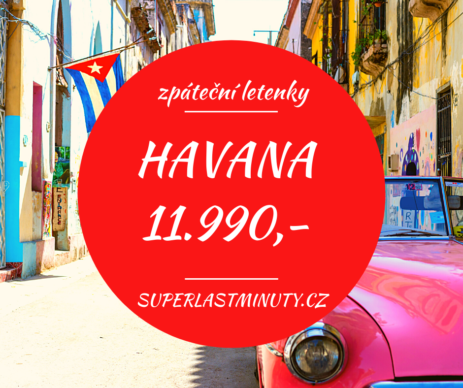 Akční letenky – Havana 11.990 Kč