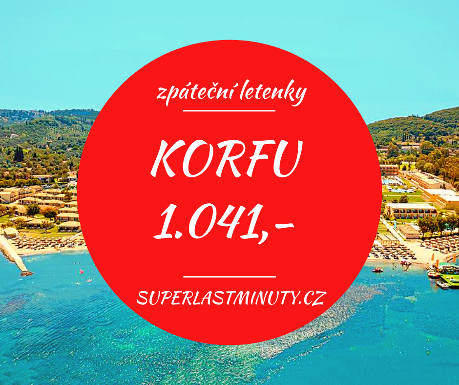 Akční letenky – Korfu od 1.041 Kč
