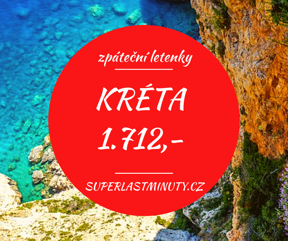 Akční letenky – Kréta od 1.712 Kč