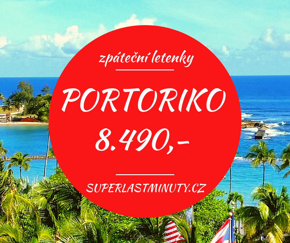 Akční letenky – Portoriko 8.490 Kč