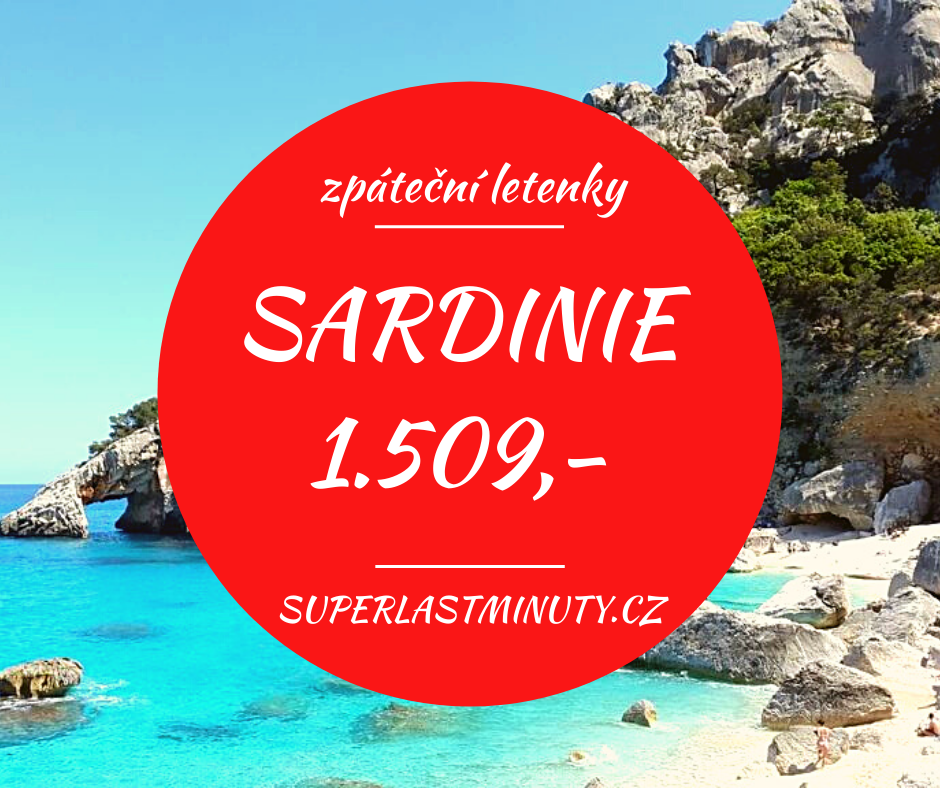 Akční letenky – Sardinie od 1.509 Kč