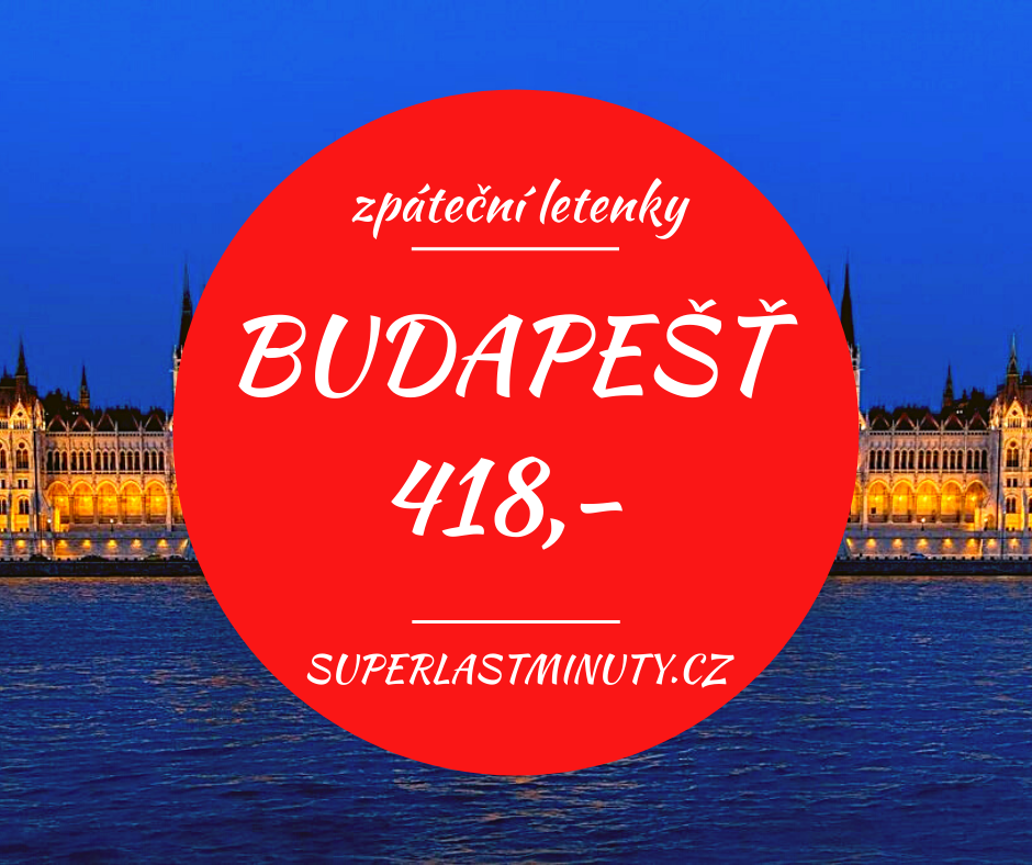 Akční letenky – Budapešť od 418 Kč