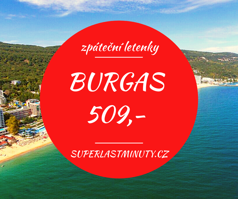 Akční letenky – Burgas 509 Kč