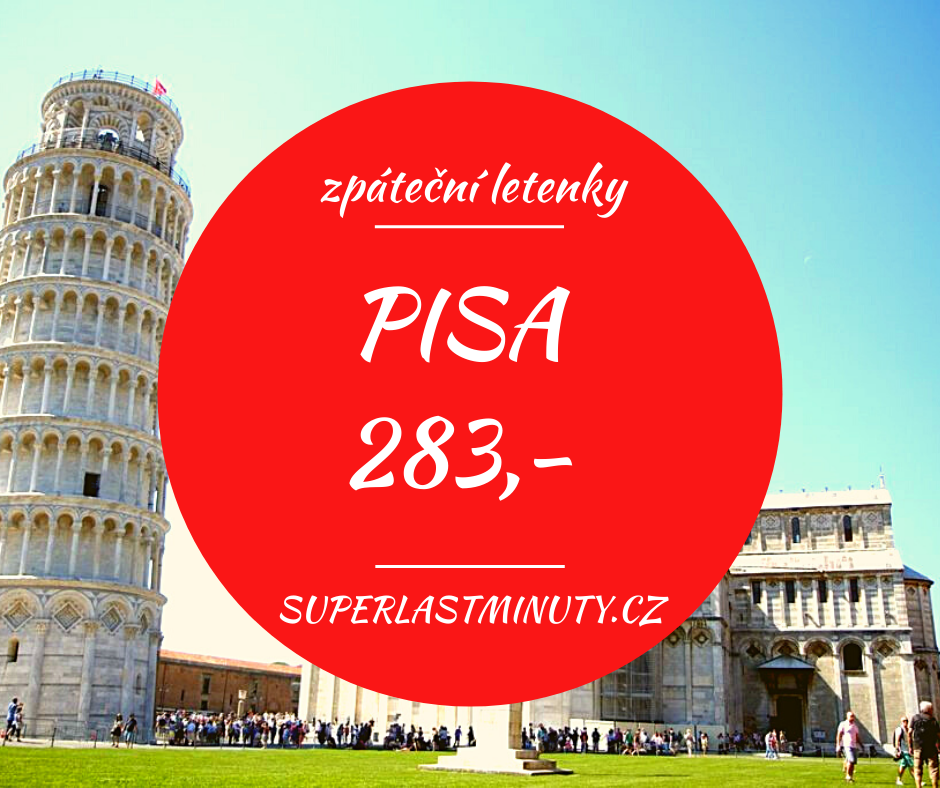 Akční letenky – Pisa 283 Kč