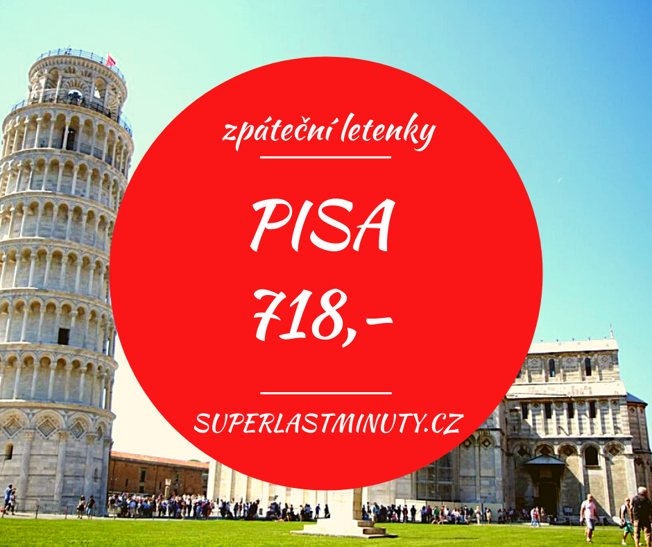 Akční letenky – Pisa 718 Kč