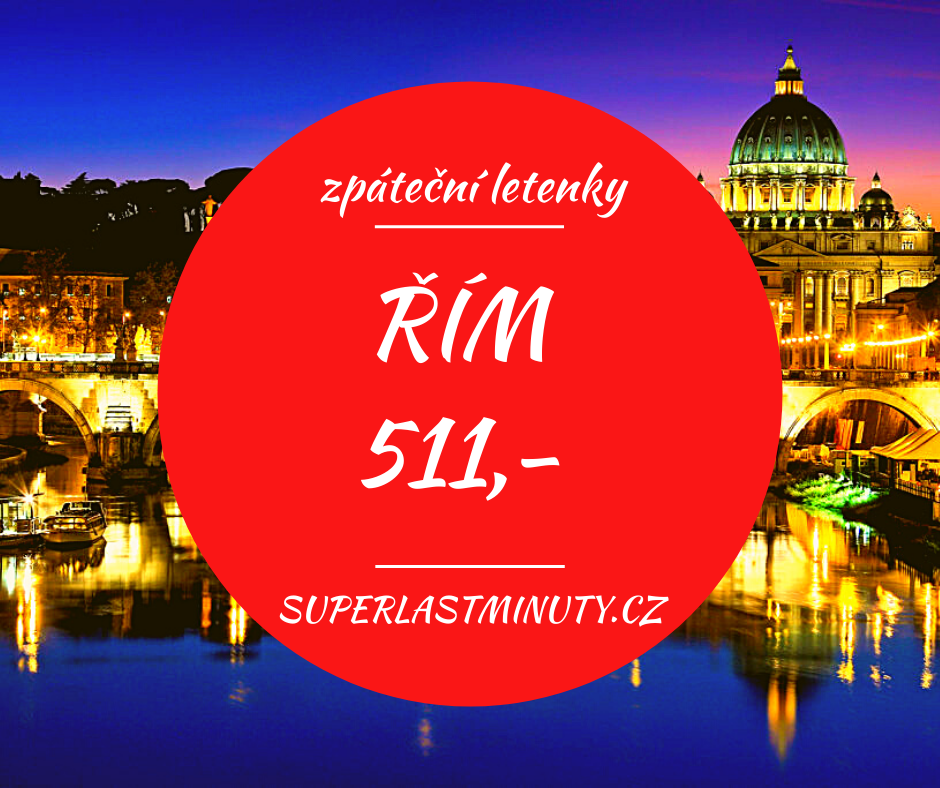Akční letenky – Řím od 511 Kč