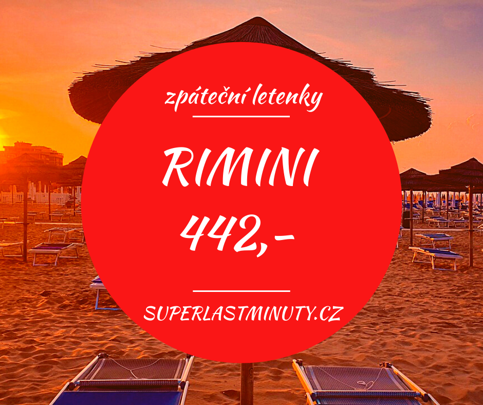 Akční letenky – Rimini od 442 Kč
