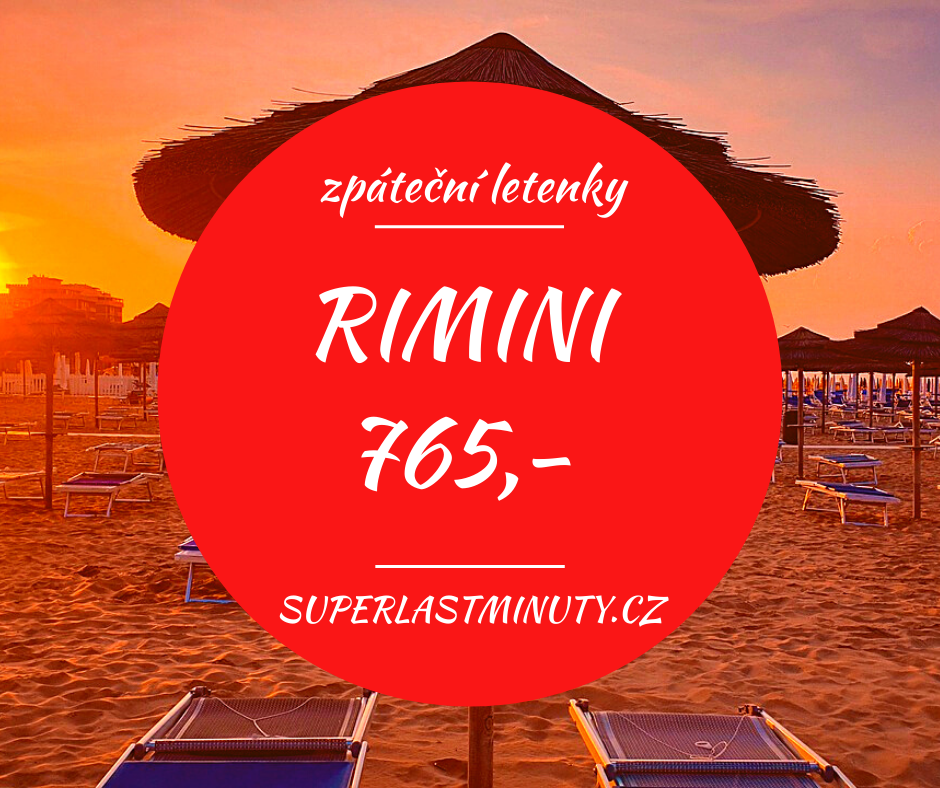 Akční letenky – Rimini od 765 Kč