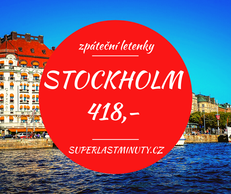 Akční letenky – Stockholm od 418 Kč