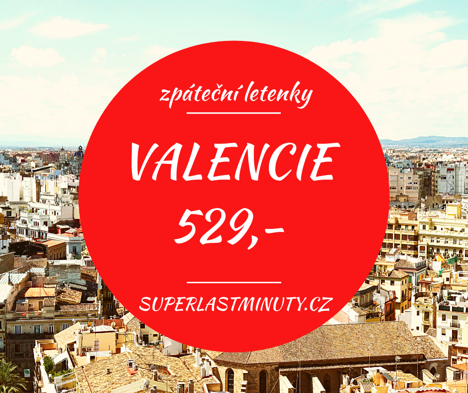 Akční letenky – Valencie od 529 Kč