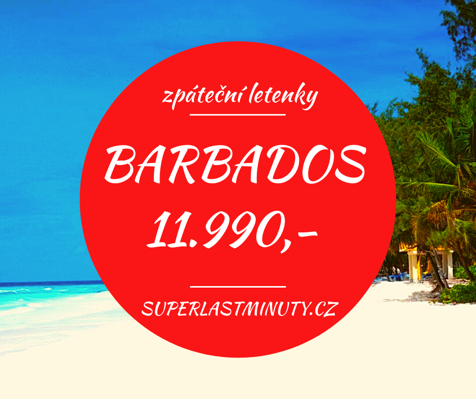Akční letenky – Barbados 11.990 Kč