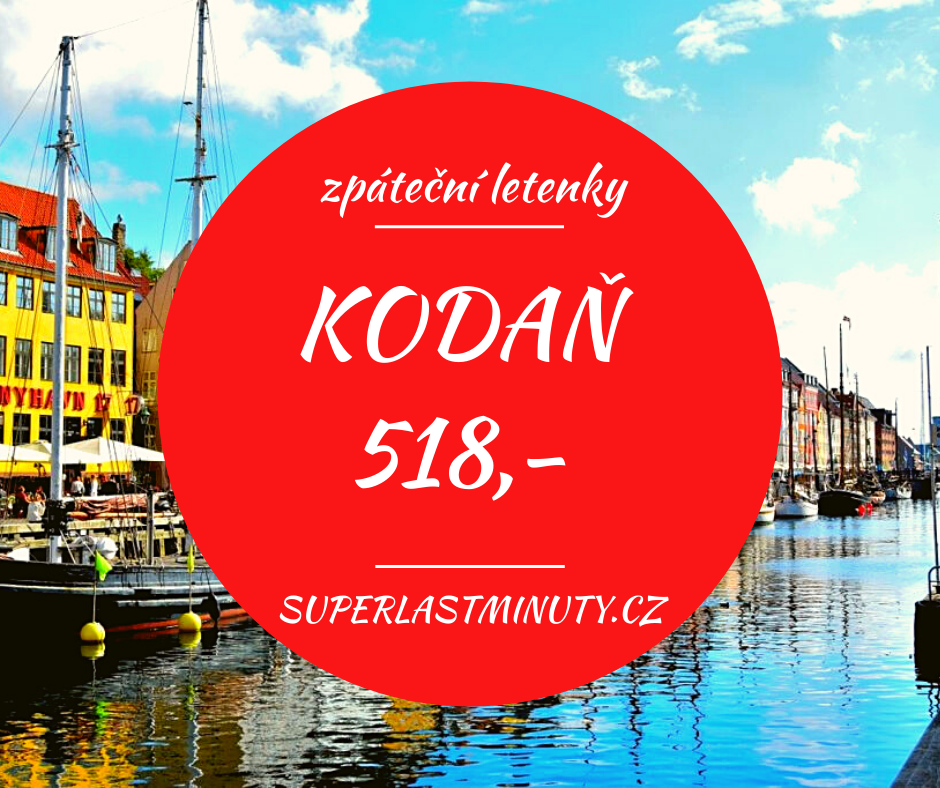 Akční letenky – Kodaň od 518 Kč