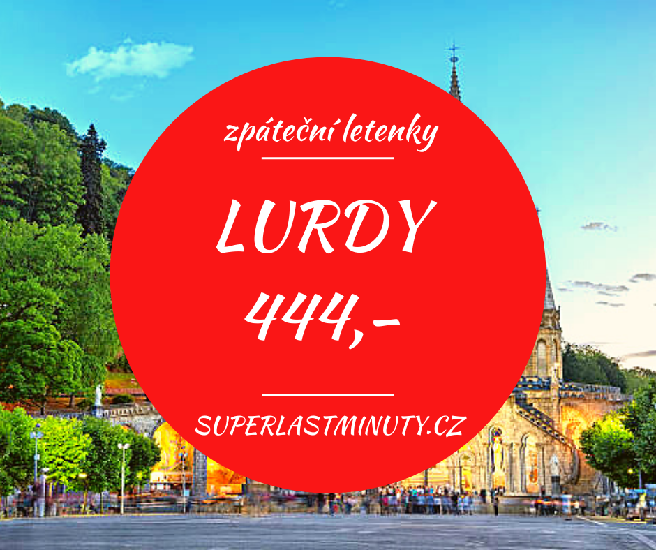 Akční letenky – Lurdy 444 Kč