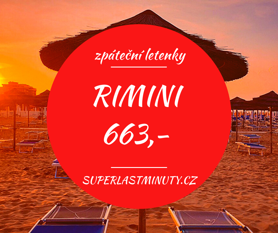 Akční letenky – Rimini od 663 Kč
