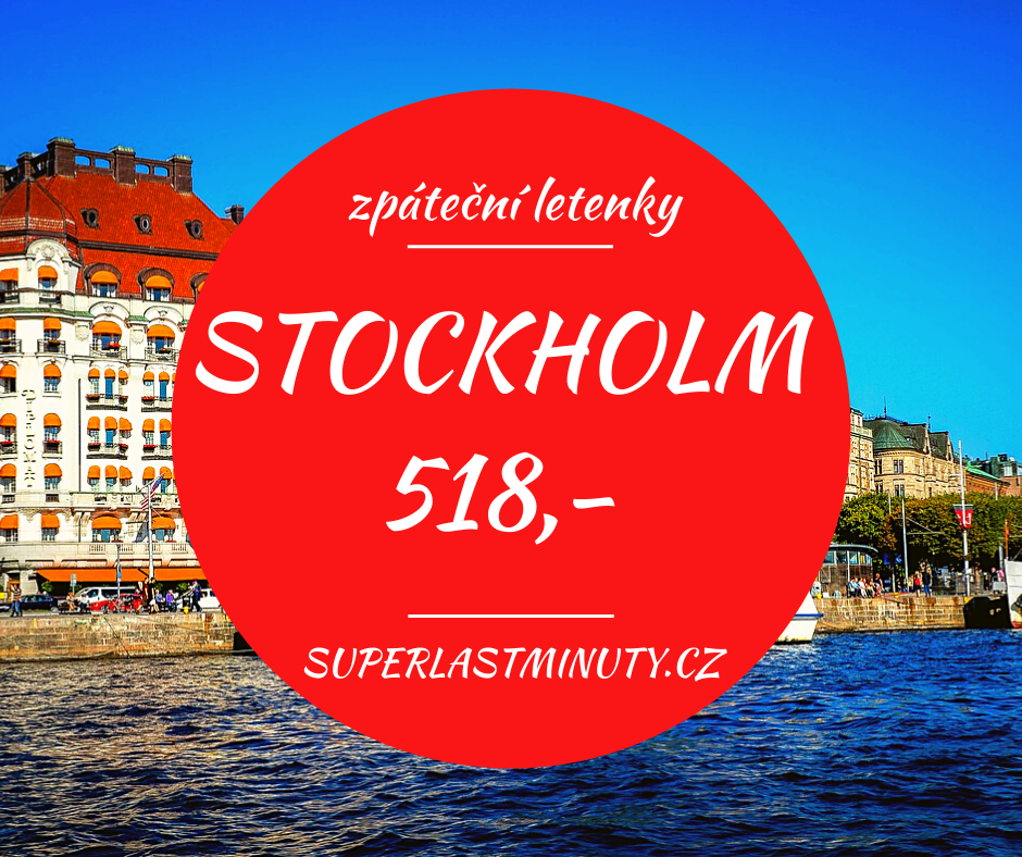 Akční letenky – Stockholm od 518 Kč