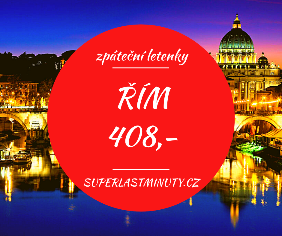 Akční letenky – Řím od 408 Kč