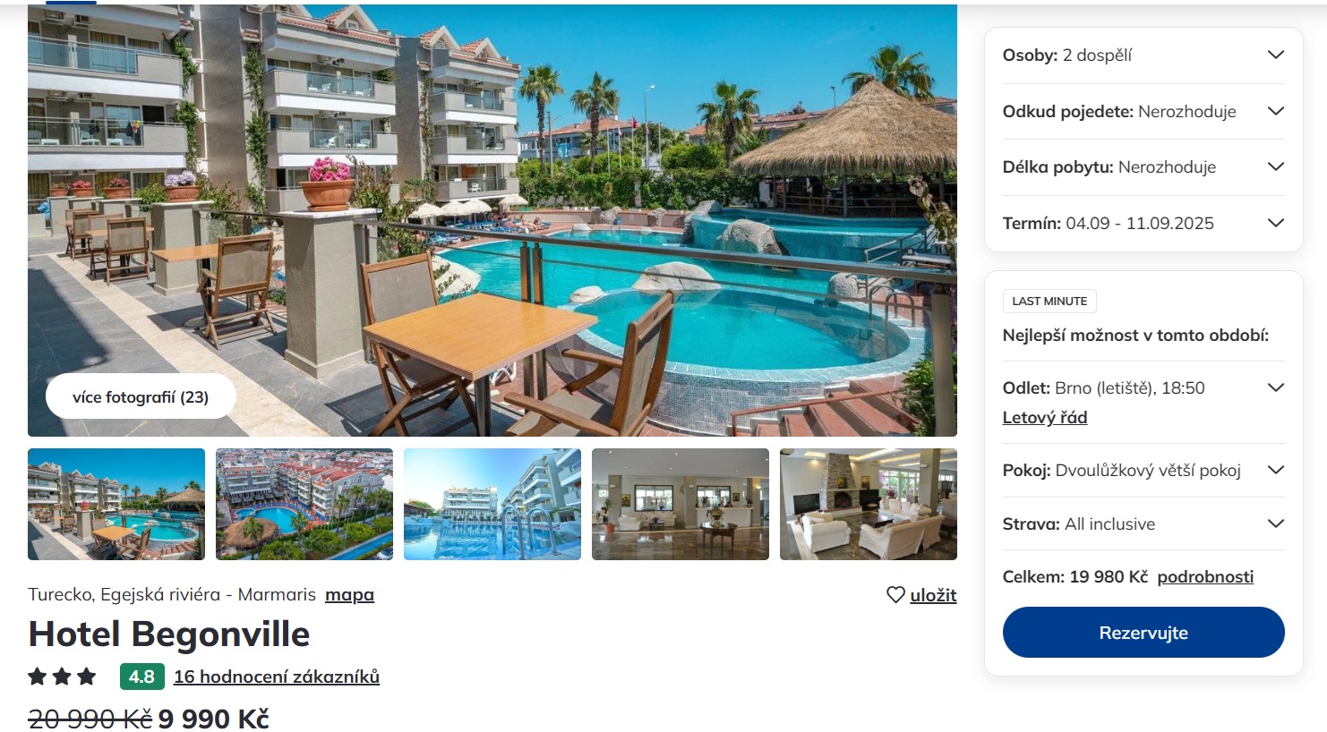 Turecko na osm dní s all inclusive jen za 9.990 Kč