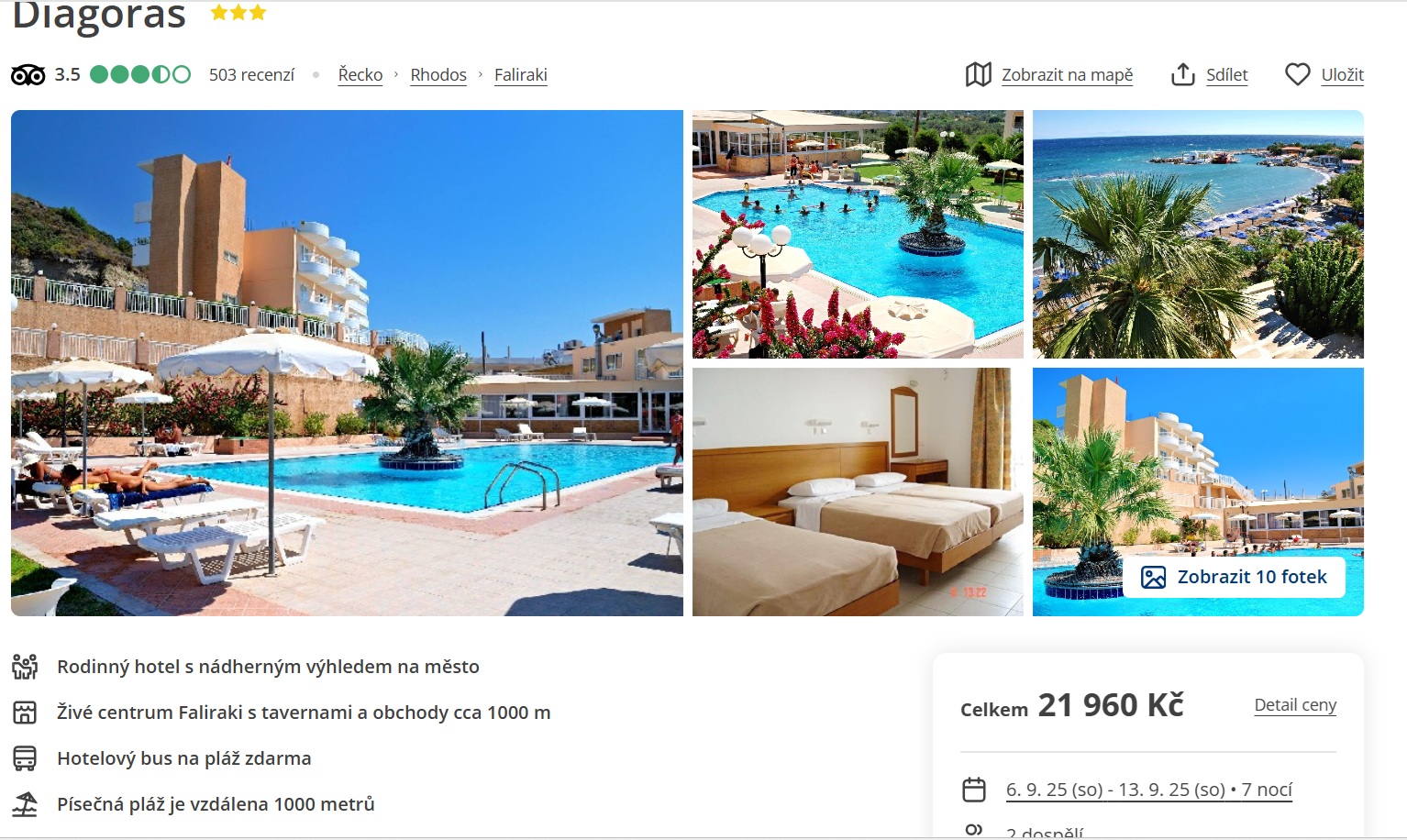 Na Rhodos na osm dní s all inclusive jen za 10.980 Kč