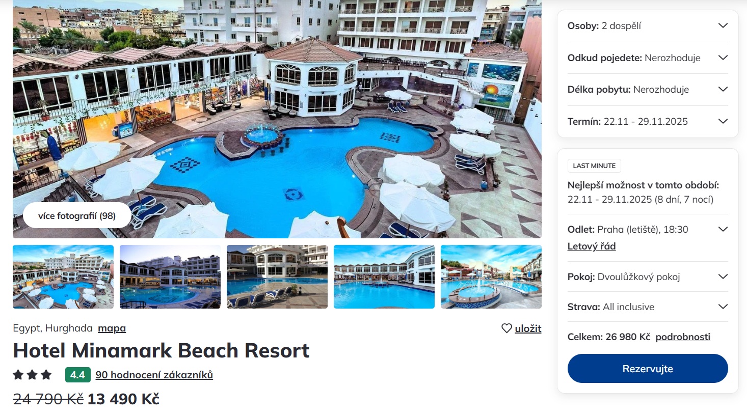 Egypt na osm dní s all inclusive jen za 13.490 Kč