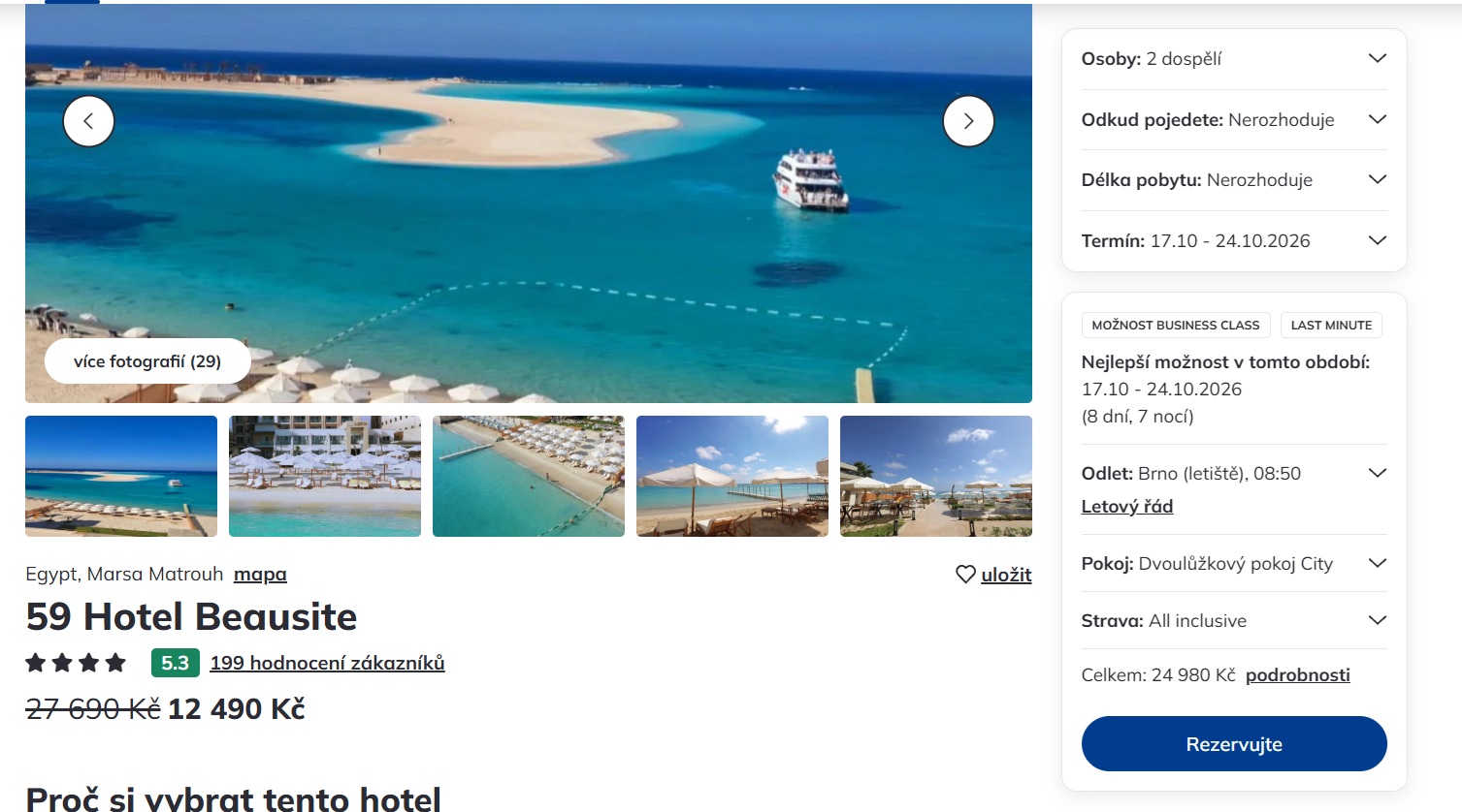 Egypt – Marsa Matrouh na osm dní s all inclusive jen za 12.490 Kč