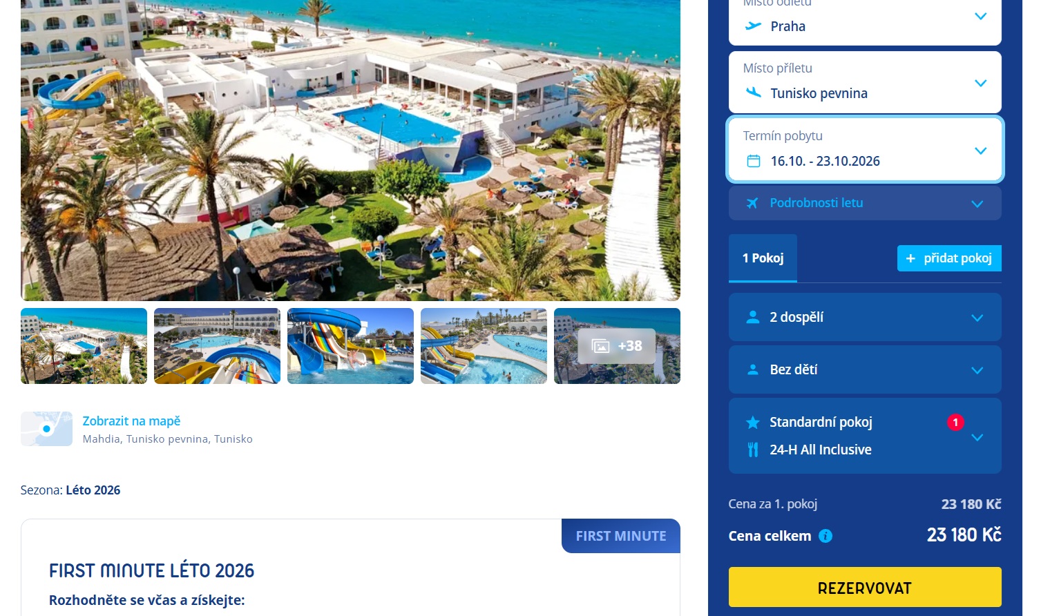Tunisko na osm dní s all inclusive jen za 11.590 Kč